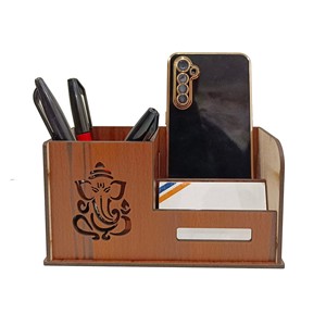 Sheesham Wood Hand-Carved <b>Pen</b> <b>Holder</b> Wholesale | Customizable <b>Desktop</b> Organizer - Product Image 6