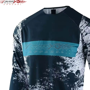 Unisex Langarm Winddichtes Motorrad-Trikot Sublimationsdruck Schnelltrocknend 120g Polyester Rennshirt Für Alle Jahreszeiten Geeignet - Product Image 2