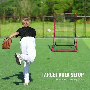 Rete di Rimbalzo per Allenamento Baseball e Softball 4 x 5,5 piedi, Attrezzatura per il Ritorno della Palla - Product Image 4