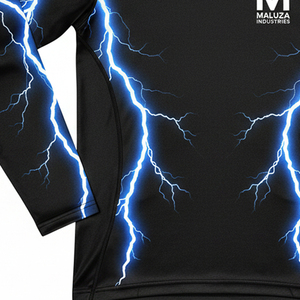 Men Rash Guard Sublimated Compression Shirt Water Repellent Fabric Surf Swimming Top Sun Protection Sports Apparel - Product Image 2