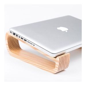 BLUE LOTUS FARM Aaron Le 2026 CUSTOMER FAVORITE Eco-Friendly Wooden Laptop Stand Tripod Ergonomic <b>Holder</b> for Laptop Use <b>Tablet</b> - Product Image 4