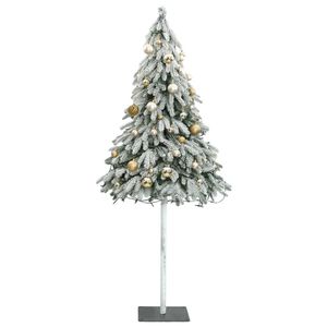 Sapin de Noël artificiel avec 300 LED et ensemble de boules de neige floquées, 82,7 pouces - Product Image 4