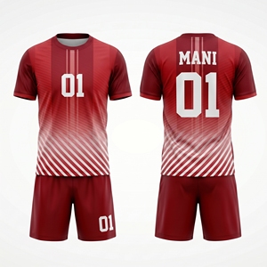 Maillot de football d'équipe à col, prix d'usine, ensemble de maillots de football pour hommes, uniforme de football personnalisé par sublimation - Product Image 3