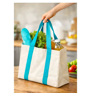 Bolsos de Mano de Lona de Algodón con Estampado Personalizado, Bolsos de Hombro Casuales de Gran Capacidad para Mujer, Bolsos Promocionales para Compras - Product Image 1