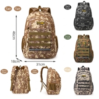 Sac à dos tactique Molle Oxford souple avec courbe physiologique dorsale, sac d'hydratation étanche 20-35L pour sports de plein air