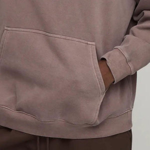 Sweat-shirt à capuche oversize pour homme noir, imprimé 'Peace Stop Wars', style streetwear, pour l'automne, en molleton bouclette, avec poche, sérigraphie - Product Image 4