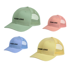 Casquette Trucker légère et tendance à 6 panneaux, unie, avec logo personnalisé, dos en maille, structure rigide et visière incurvée – Vente en gros directe usine Vietnam - Product Image 3