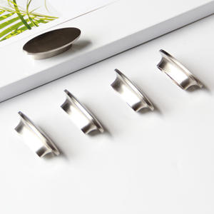 Poignée ovale minimaliste en alliage de zinc durable et moderne pour armoires de cuisine, tables de nuit, salles de bain, salles à manger et meubles de chambre - Product Image 5