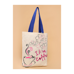 A One Grade Fashionable Cute Quotes Printed Eco-friendly Custom Reusable Recycle Grocery Cotton Shopping <b>Canvas</b> Shopping <b>Bags</b> - Product Image 2