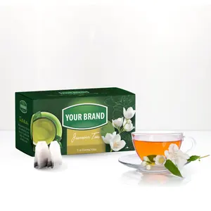 منتجات فيتنامية بعلامة خاصة أكياس شاي تبريد بعلامة خاصة شاي بعلامات ياسمين الشاي الأخضر الفيتنامي