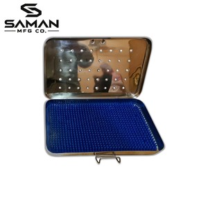 Boîte de stérilisation médicale en acier inoxydable, conteneur de stérilisation, plateau pour instruments chirurgicaux, étui de rangement pour équipement dentaire XL - Product Image 1