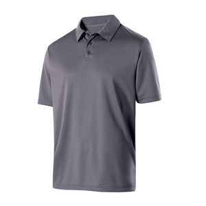 Polo en coton slim pour homme, respirant, séchage rapide, tricoté, rayé, manches courtes, couleur unie, col rond, teint uni, loisirs - Product Image 1
