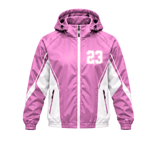 Chaqueta Ligera con Capucha para Correr, con Estampado de Número, Ribete en Contraste y Bolsillos con Cremallera, para Hombres, Entrenamiento y Uso al Aire Libre - Product Image 1