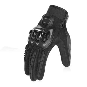 Gants de course à doigts entiers en PU avec protection de la paume, antidérapants, pour usage extérieur, unisexe, fermeture auto-agrippante - Product Image 2
