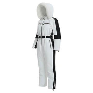 Traje de Esquí para Nieve, Cálido e Impermeable, Mono de Snowboard con Cuello de Piel Desmontable, Chaqueta Cortavientos para Actividades al Aire Libre - Product Image 2