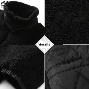 Vestes d'hiver pour hommes en sherpa, doublées de polaire, chaudes, épaisses, décontractées, avec col en fourrure, grandes tailles. - Product Image 6