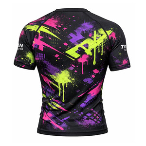 Unisex Rashguard Shirt-Front Logo Quick Dry & Anti-Bacterial Ultimate UV Protection for Swimming <b>Surfing</b> & Outdoor Workouts - Product Image 4