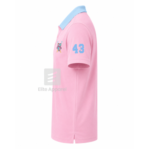 Custom Gamma Phi Delta Sorority Breathable <b>Polo</b> <b>Shirt</b> with Embroidered Logo Front skyblue <b>pink</b> casual short Sleeve for Female - Product Image 4