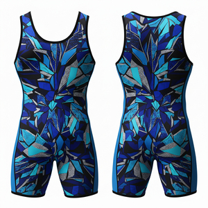 Nouveauté 2026 – Maillot de lutte personnalisé pour homme, haute qualité, extensible, avec logo imprimé numériquement sur le devant – Meilleure vente - Product Image 3