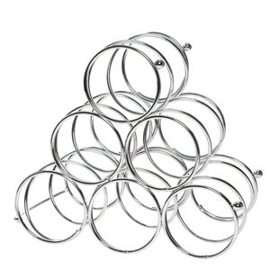 Juego de 3 Soportes de Pared para Botellas de Vino de Metal Negro, Organizador de Botellas de Vino de Hierro Decorativo Moderno, Almacenamiento en Espiral para Bar - Product Image 5