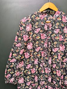 Robe mi-longue en coton imprimé de créateur pour femmes, décontractée, naturelle, écologique, ethnique, tendance, utilisation quotidienne, approvisionnement mondial - Product Image 6