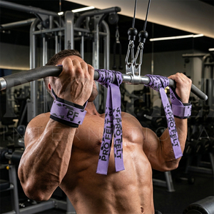 Sangles de musculation en coton et polyester pour la gym, le fitness, la force athlétique, la musculation, l'entraînement de force, accessoires d'entraînement, sangle de levage - Product Image 4