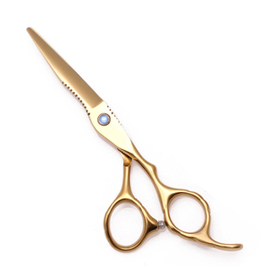 Ciseaux de coiffure professionnels OEM pour droitiers, manche moyen, acier inoxydable, lame tranchante, haute qualité - Product Image 5