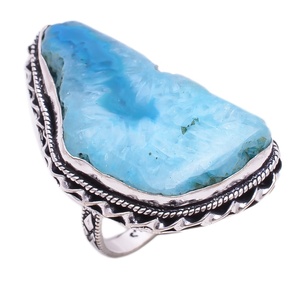 925แหวนชุบเงินไทเทเนียม Druzy แหวนเพชรพลอยขนาดใหญ่สั่งซื้อออนไลน์ตอนนี้ในราคาโรงงาน-แหวนเครื่องประดับอัญมณี - Product Image 3