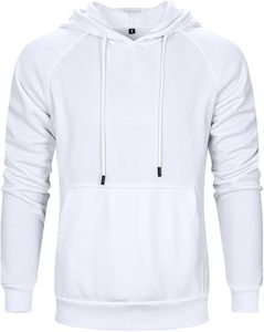 Sudadera con Capucha Blanca para Adultos, Uso Casual, Todas las Temporadas, Uso Promocional, Bolsillos Tipo Canguro - Product Image 1