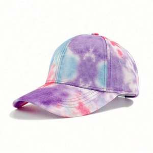 Nueva Gorra de Béisbol con Estampado Tie-Dye, Estilo Hip Hop, con Parches de Colores y Graffiti, Visera Protectora Solar con Degradado de Color - Product Image 6