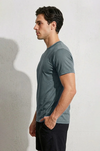 '' SOSH 4 <b>T</b>-<b>shirt</b> '' <b>Men's</b> Reflective <b>Striped</b> Activewear Tee <b>Shirt</b> - Product Image 4