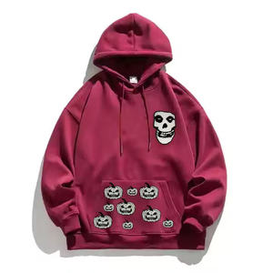 Sweat-shirt unisexe surdimensionné 100% coton léger, broderie personnalisée, effet délavé, sweats à capuche de haute qualité pour hommes - Product Image 5