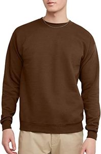 Sudadera STELLAR Marrón Eco Smart para Hombre, Invierno, Forro Polar Grueso de 320g, Transpirable, Cuello Redondo, Corte Regular, Algodón/Poliéster - Product Image 3