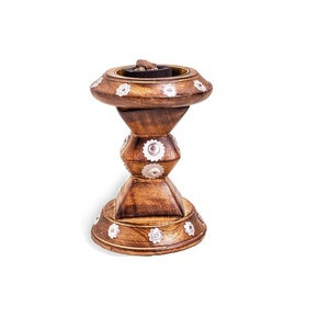Brûleur à Bakhoor en bois traditionnel arabe, porte-encens Mubkhar, parfum d'ambiance pour la maison, accessoire décoratif, cadeau - Product Image 6