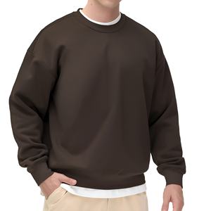 Sweat-shirt à col rond pour homme, imprimé abstrait surdimensionné, en coton molletonné, streetwear, vente en gros, sweat-shirts de haute qualité, OEM - Product Image 5