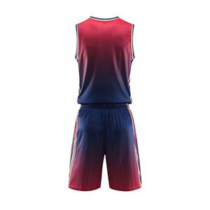 Conjunto de camiseta y pantalones cortos de baloncesto personalizados para hombre – Diseño New Eagle en rojo y azul marino |   Ropa Deportiva al por Mayor - Product Image 4