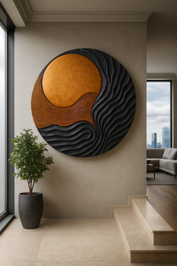 Escultura Modular de Madera Hecha a Mano, Arte de Madera Orgánica para Montar en la Pared, Decoración de Pared de Madera Única para Muebles de Sala de Estar - Product Image 2