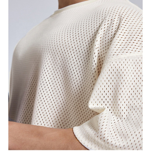 T-shirt en maille respirant à séchage rapide pour homme, personnalisé, imprimé, pour le sport, l'entraînement et la gym - Product Image 2