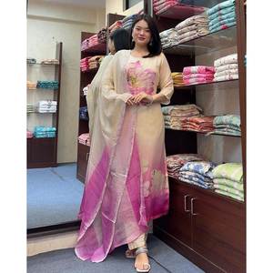 Hermosa parte superior e inferior de ropa de fiesta con Conjunto elegante de tamaño Dupatta XL - Product Image 3