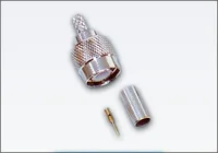 Conector TNC Macho Crimpable Duradero para Cable Coaxial RF RG58, Grado Industrial OEM para Exportación