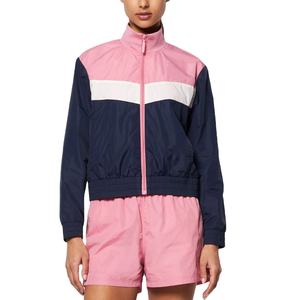 Chaqueta de moda de talla grande personalizada para mujer, cortavientos impermeable informal de otoño, tela estampada de nailon, suministro al por mayor - Product Image 3