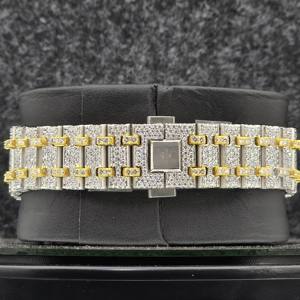 Custom Luxury Stainless Steel Analog Hip Hop Jewelry Pass <b>Diamond</b> Tester Moissanite Unisex Automatic Handmade Wrist <b>Watch</b> - Product Image 4