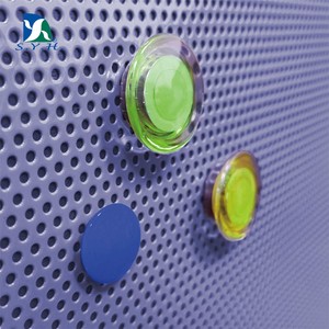 <b>Wall</b>-Mounted Purple Magnetic Peg Board for Office Supplies and Home Organization - Product Image 3