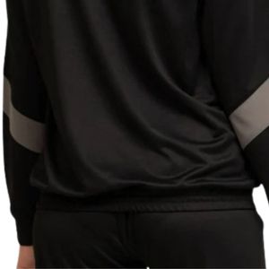 Chaqueta Deportiva Casual para Mujer, con Cierre Completo, Bloques de Color Negro y Gris, Cuello Alto y Manga Larga - Product Image 5