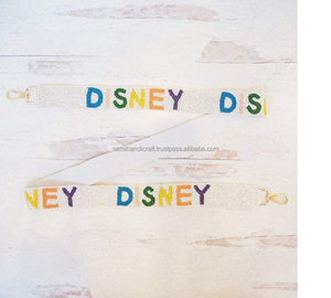 Ceintures en cuir véritable perlées Boomer Sooner Beaded Purse Strap en vente - Product Image 5