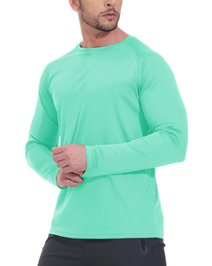 Polyester Cotton Custom Men Long Sleeve <b>Shirts</b> Gym Fitness Full Sleeves <b>T</b>-<b>shirt</b> <b>Bodybuilding</b> Contrast Color O Neck Man <b>Shirts</b> - Product Image 4