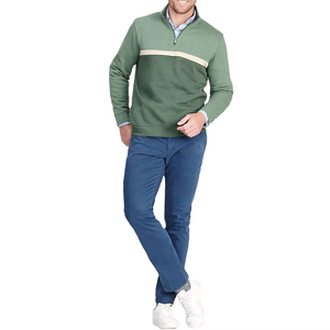 เสื้อสเวตเชิ้ตซิป 1/4 คุณภาพสูงแบบกำหนดเองสำหรับทุกเพศ เสื้อพูลโอเวอร์ซิปครึ่งตัวสำหรับผู้ชาย เสื้อฮู้ดครอปซิปครึ่งตัว - Product Image 4