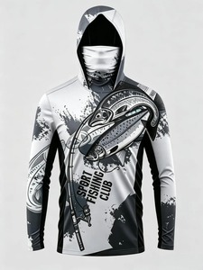 Chemise de pêche camouflage pour garçons, protection UV UPF 50, respirante, séchage rapide, imprimé numérique, Spandex/Polyester, vêtements de performance pour l'extérieur - Product Image 3