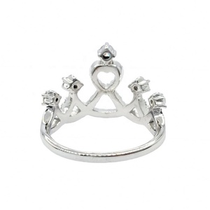 Anillo elegante de moda al por mayor para niñas estilo clásico recién hecho con Zirconia rodio plateado joyería fina de plata esterlina - Product Image 6