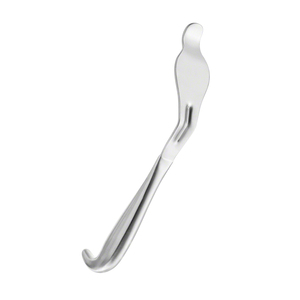 Retractor de cadera con palanca ósea de acero inoxidable, curvo, 300 mm (11.34 pulgadas), punta roma, ancho de punta 6.2 mm, ancho de mandíbula 28 mm, Hohmann, para uso hospitalario - Product Image 2